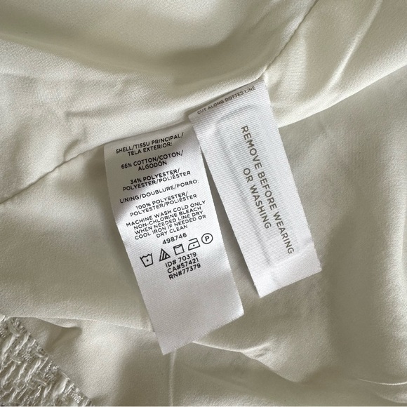 Ann Taylor The Newberry Blazer in Fringe Tweed White Sz 2 - Picture 7 of 11